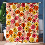 floral pattern shawl Shower Curtain 60  x 72  (Medium) 60 x72  Curtain