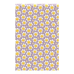 Cute Smile Face Chamomile Shower Curtain 48  X 72  (small) by flowerland