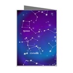 Realistic Night Sky With Constellations Mini Greeting Card Right