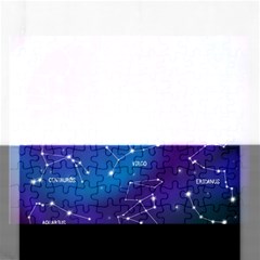 Realistic Night Sky With Constellations Rectangular Jigsaw Puzzl by Cowasu