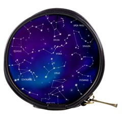 Realistic Night Sky With Constellations Mini Makeup Bag by Cowasu