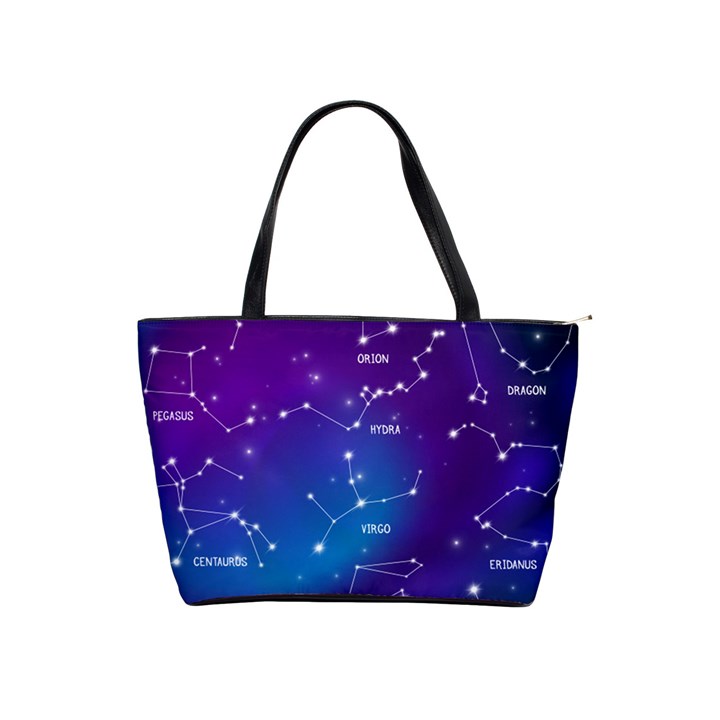 Realistic Night Sky With Constellations Classic Shoulder Handbag