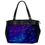 Realistic Night Sky With Constellations Oversize Office Handbag Front