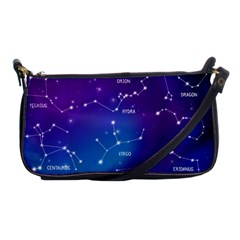 Realistic Night Sky With Constellations Shoulder Clutch Bag by Cowasu