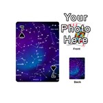 Realistic Night Sky With Constellations Playing Cards 54 Designs (Mini) Front - Spade7