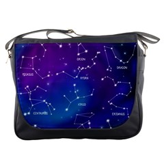 Realistic Night Sky With Constellations Messenger Bag by Cowasu