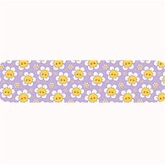 Cute Smile Face Chamomile Large Bar Mat by NiOng