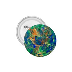 Blue On Green Flow 1 75  Buttons by kaleidomarblingart