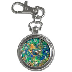 Blue on green flow Key Chain Watches