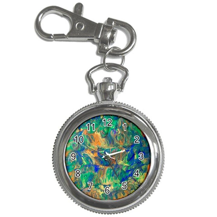 Blue on green flow Key Chain Watches