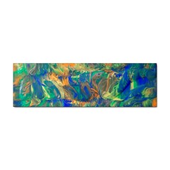 Blue On Green Flow Sticker Bumper (10 Pack) by kaleidomarblingart