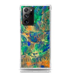 Blue on green flow Samsung Galaxy Note 20 Ultra TPU UV Case