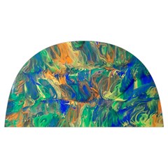 Blue On Green Flow Anti Scalding Pot Cap by kaleidomarblingart