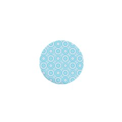 Mazipoodles Baby Blue Check Donuts 1  Mini Buttons by Mazipoodles