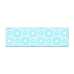 Mazipoodles Baby Blue Check Donuts Sticker (bumper) by Mazipoodles