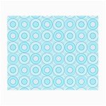 Mazipoodles Baby Blue Check Donuts Small Glasses Cloth Front