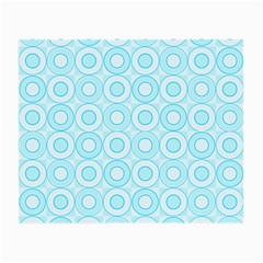 Mazipoodles Baby Blue Check Donuts Small Glasses Cloth (2 Sides) by Mazipoodles