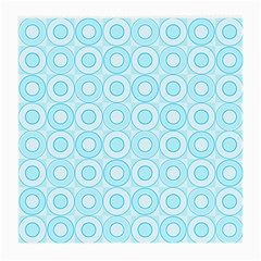 Mazipoodles Baby Blue Check Donuts Medium Glasses Cloth by Mazipoodles