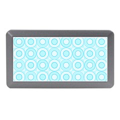 Mazipoodles Baby Blue Check Donuts Memory Card Reader (mini) by Mazipoodles