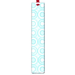 Mazipoodles Baby Blue Check Donuts Large Book Marks by Mazipoodles