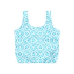 Mazipoodles Baby Blue Check Donuts Full Print Recycle Bag (s) by Mazipoodles