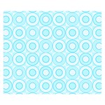 Mazipoodles Baby Blue Check Donuts Two Sides Premium Plush Fleece Blanket (Small) 50 x40  Blanket Front