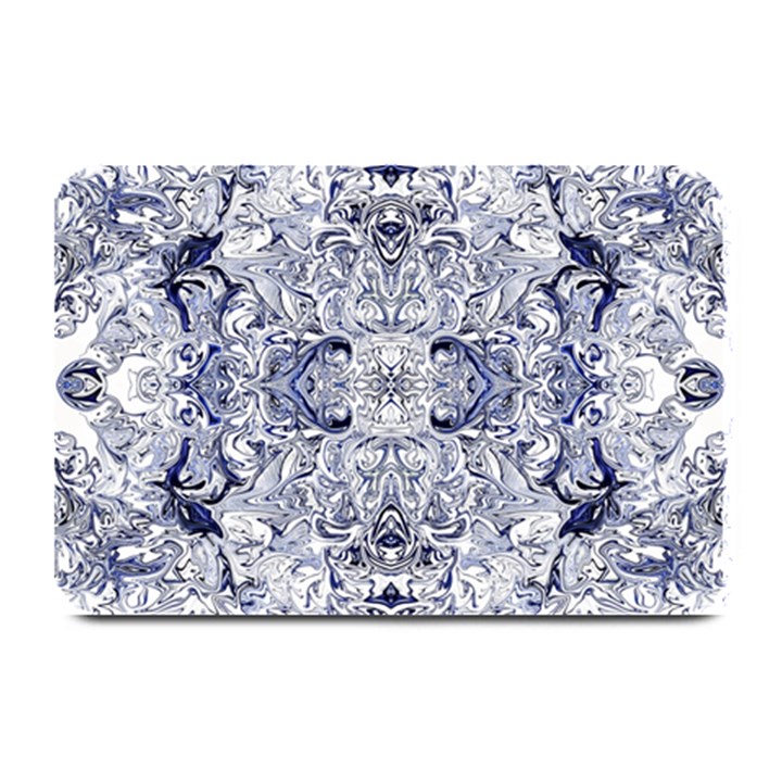 Blue Biro Arabesque Plate Mats