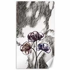 Watercolor Poppy Flower Phone Wallpaper 20230816 172036 0000 Canvas 40  X 72  by fireflie