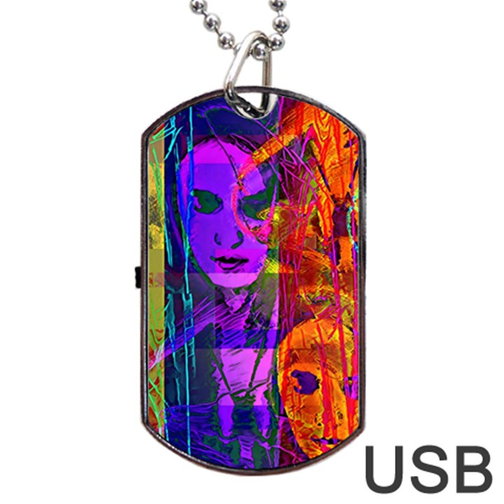 Lou Dog Tag USB Flash (One Side)