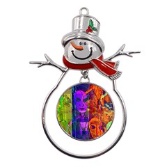 Lou Metal Snowman Ornament by MRNStudios