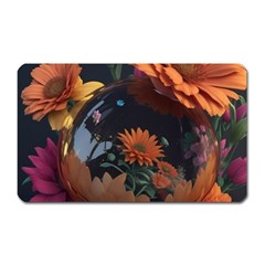 Crocodile Vs Monkey Watercolor 1 Dreamshaper V7 3d Floral 0 Magnet (rectangular) by mohdmosin2535