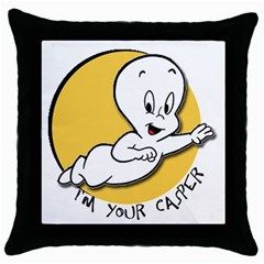 Casper2 Throw Pillow Case (black) by RuuGallery10