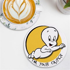 Casper2 Uv Print Round Tile Coaster by RuuGallery10