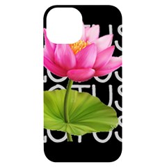 Lotus2 Iphone 14 Black Uv Print Case