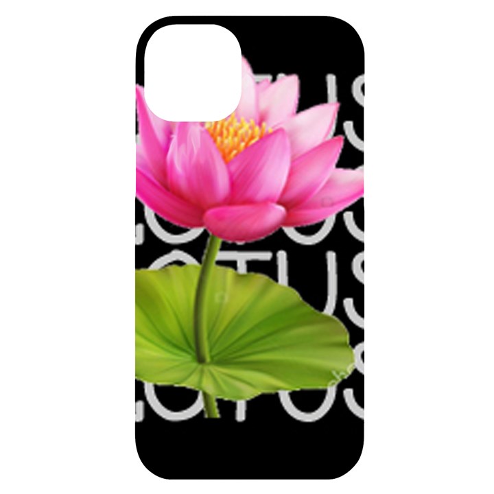 Lotus2 iPhone 14 Plus Black UV Print Case