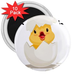 Cute Chick 3  Magnets (10 Pack)  by RuuGallery10