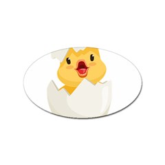 Cute Chick Sticker (oval) by RuuGallery10