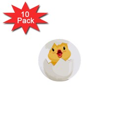 Cute Chick 1  Mini Buttons (10 Pack)  by RuuGallery10