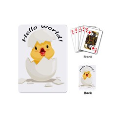 Cute Chick Playing Cards Single Design (mini)