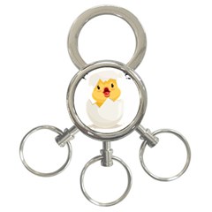 Cute Chick 3-ring Key Chain