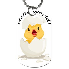 Cute Chick Dog Tag (one Side) by RuuGallery10