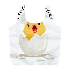 Cute Chick Full Print Recycle Bag (l) by RuuGallery10