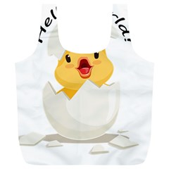 Cute Chick Full Print Recycle Bag (xl) by RuuGallery10