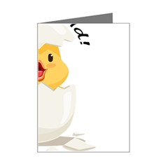 Cute Chick Mini Greeting Card by RuuGallery10