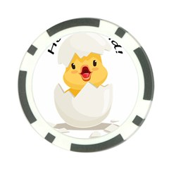 Cute Chick Poker Chip Card Guard