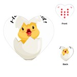 Cute Chick Playing Cards Single Design (Heart) Front