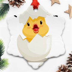 Cute Chick Ornament (snowflake)