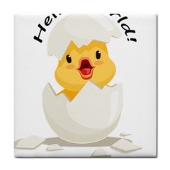 Cute Chick Tile Coaster by RuuGallery10