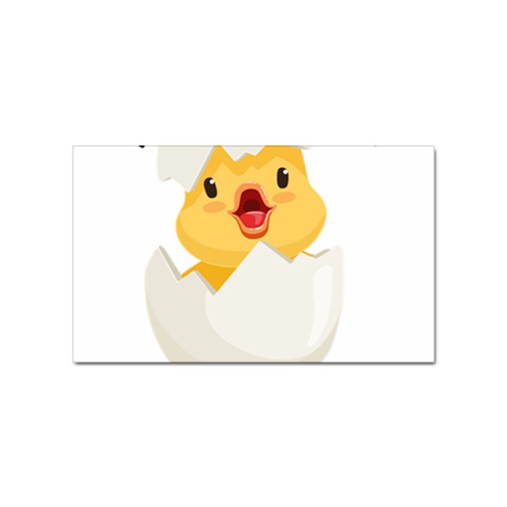 Cute Chick Sticker (Rectangular)