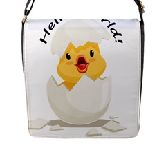 Cute Chick Flap Closure Messenger Bag (l) by RuuGallery10